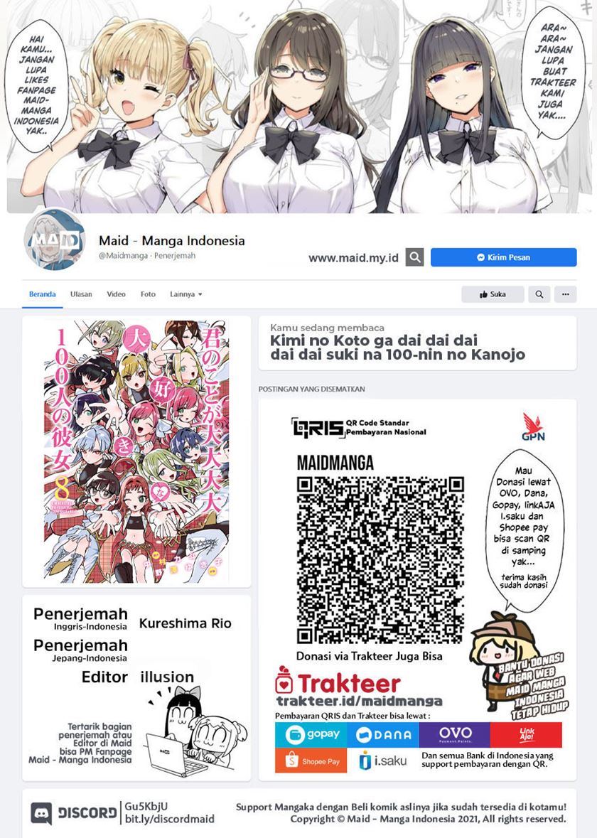 Kimi no Koto ga Dai Dai Dai Dai Daisuki na 100-ri no Kanojo chapter 82